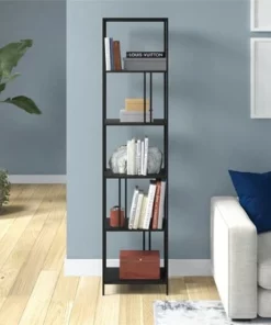 Henn& Hart 18" Wide Black Bronze Bookcase - Henn&Hart 15 Henn& Hart 18" Wide Black Bronze Bookcase - Henn&Hart -Bookshelves Sales Shop unnamed file 1417
