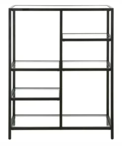 Henn& Hart Black Bronze Bookcase - Henn&Hart