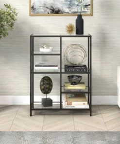 Henn& Hart Black Bronze Bookcase - Henn&Hart -Bookshelves Sales Shop unnamed file 1425