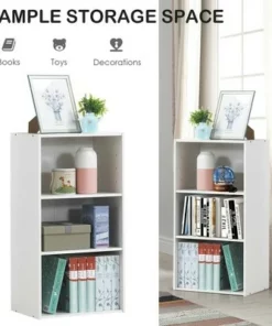 Costway 3 Tier Open Shelf Bookcase Multi-functional Storage Display Cabinet Furni White 15 Costway 3 Tier Open Shelf Bookcase Multi-functional Storage Display Cabinet Furni White -Bookshelves Sales Shop unnamed file 143