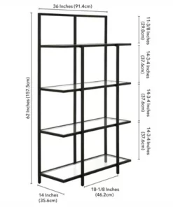 Henn& Hart Black Bronze Bookcase - Henn&Hart -Bookshelves Sales Shop unnamed file 1438