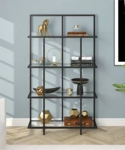 Henn& Hart Black Bronze Bookcase - Henn&Hart -Bookshelves Sales Shop unnamed file 1439
