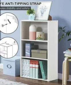 Costway 3 Tier Open Shelf Bookcase Multi-functional Storage Display Cabinet Furni White 18 Costway 3 Tier Open Shelf Bookcase Multi-functional Storage Display Cabinet Furni White -Bookshelves Sales Shop unnamed file 146