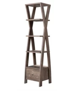 Stokes Wood 4-Shelf 71-Inch Standard Bookcase in Walnut Oak - Furniture of America -Bookshelves Sales Shop unnamed file 1478