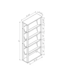 Rubus Wood 5-Shelf 71-Inch Etagere Bookcase in Walnut - Furniture of America -Bookshelves Sales Shop unnamed file 1491