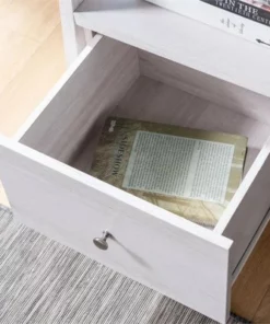 Stokes Wood 4-Shelf 71-Inch Standard Bookcase in White Oak - Furniture of America -Bookshelves Sales Shop unnamed file 1495