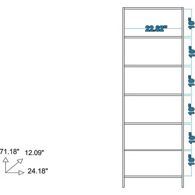 71.85" Catarina Cabinet - Manhattan Comfort Nut Brown 4 71.85" Catarina Cabinet - Manhattan Comfort Nut Brown - Image 2