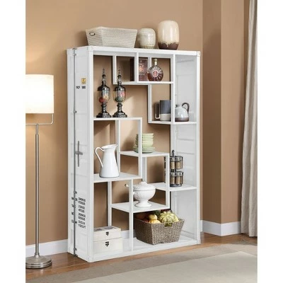 Cargo Shelf Rack / Bookshelf - Acme Furniture White 4 Cargo Shelf Rack / Bookshelf - Acme Furniture White - Image 2
