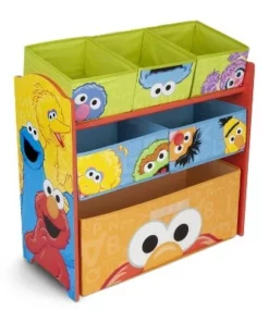 Disney Sesame Street Design and Store 6 Bin Toy Organizer - Delta Children -Bookshelves Sales Shop unnamed file 158