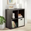 4 Cube Organizer - Brightroom™ Black Oak -Bookshelves Sales Shop unnamed file 1618