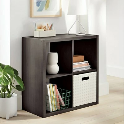 4 Cube Organizer - Brightroom™ Black Oak 3 4 Cube Organizer - Brightroom™ Black Oak