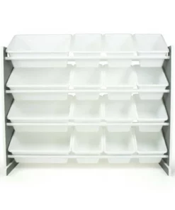 Soho Toy Storage Organizer with 16 Storage Bins Gray/White - Humble Crew -Bookshelves Sales Shop unnamed file 162