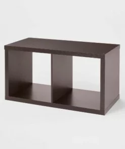 2 Cube Organizer - Brightroom™ Black Oak -Bookshelves Sales Shop unnamed file 1630
