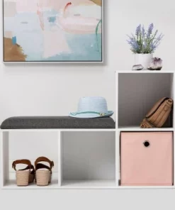 Cube Bookshelf with Bench - Room Essentials™ White