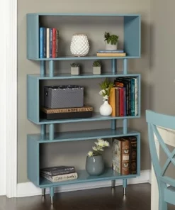 59.5" Margo Bookshelf - Buylateral Gray