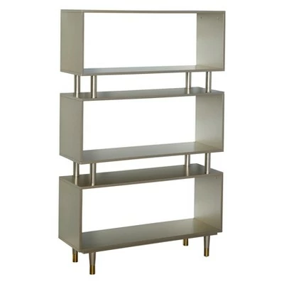59.5" Margo Bookshelf - Buylateral Gray 7 59.5" Margo Bookshelf - Buylateral Gray - Image 5
