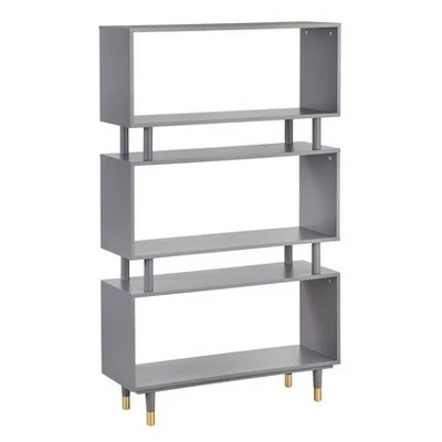 59.5" Margo Bookshelf - Buylateral Gray 10 59.5" Margo Bookshelf - Buylateral Gray - Image 8