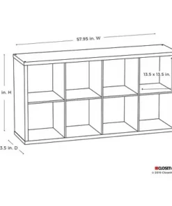 ClosetMaid 458500 Heavy Duty Decorative Bookcase Open Back 8-Cube Storage Organizer in Graphite Gray for Home, Closet, Office, or Toys 9 ClosetMaid 458500 Heavy Duty Decorative Bookcase Open Back 8-Cube Storage Organizer in Graphite Gray for Home, Closet, Office, or Toys -Bookshelves Sales Shop unnamed file 1744