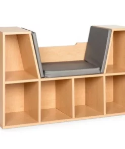 Best Choice Products 6-Cubby Kids Bedroom Storage Organizer, Multi-Purpose Bookcase w/ Cushioned Reading Nook -Bookshelves Sales Shop unnamed file 1765