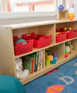 ECR4Kids Birch 5-Section Classroom Storage Cabinet with Casters, Organizer Shelf, Natural -Bookshelves Sales Shop unnamed file 1797