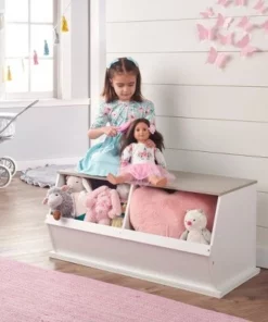 Badger Basket Two Bin Stackable Storage Cubby White/Gray Woodgrain 14 Badger Basket Two Bin Stackable Storage Cubby White/Gray Woodgrain -Bookshelves Sales Shop unnamed file 1804