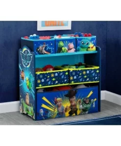 Disney Pixar Toy Story 4 Design and Store 6 Bin Toy Organizer - Delta Children