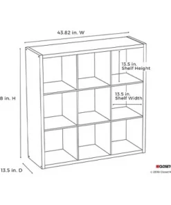 ClosetMaid 459000 Heavy Duty Decorative Bookcase Open Back 9-Cube Storage Organizer, Graphite Gray (2 Pack) 9 ClosetMaid 459000 Heavy Duty Decorative Bookcase Open Back 9-Cube Storage Organizer, Graphite Gray (2 Pack) -Bookshelves Sales Shop unnamed file 1842