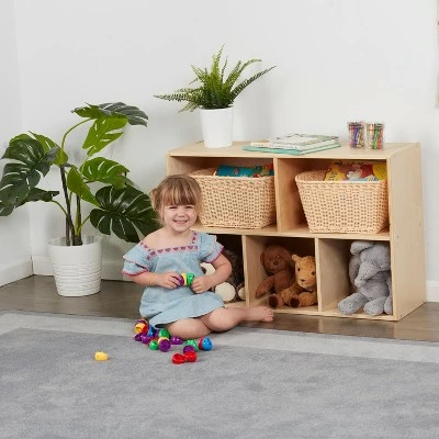ECR4Kids Birch Streamline 5-Compartment Storage Cabinet, Wood Toy Storage Shelves for Kids 3 ECR4Kids Birch Streamline 5-Compartment Storage Cabinet, Wood Toy Storage Shelves for Kids