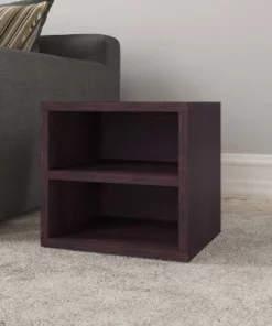 Way Basics Eco Stackable Connect Cube with Shelf Modular Cubby Organizer Storage System Espresso Wood Grain -Bookshelves Sales Shop unnamed file 1875