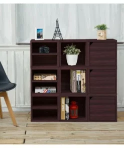 Way Basics Eco Stackable Connect Cube with Shelf Modular Cubby Organizer Storage System Espresso Wood Grain -Bookshelves Sales Shop unnamed file 1877