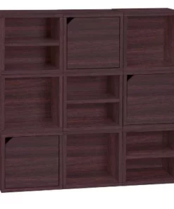 Way Basics Eco Stackable Connect Cube with Shelf Modular Cubby Organizer Storage System Espresso Wood Grain -Bookshelves Sales Shop unnamed file 1878