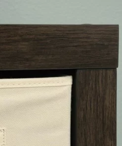 Stow Away 4 Cube Organizer Smoked Oak - Sauder -Bookshelves Sales Shop unnamed file 1881