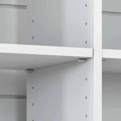 30" 6 Cube Mayfield Bookshelf Shiplap Gray/Pure White - Bush Furniture 4 30" 6 Cube Mayfield Bookshelf Shiplap Gray/Pure White - Bush Furniture - Image 2