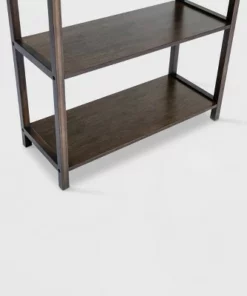 Selma Bamboo Bookcase Left Facing Spindle Cabinet - Boraam Natural -Bookshelves Sales Shop unnamed file 1920