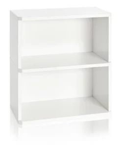 24" Webster 2 Shelf Eco Friendly Bookcase and Storage Shelf - Way Basics White -Bookshelves Sales Shop unnamed file 1964