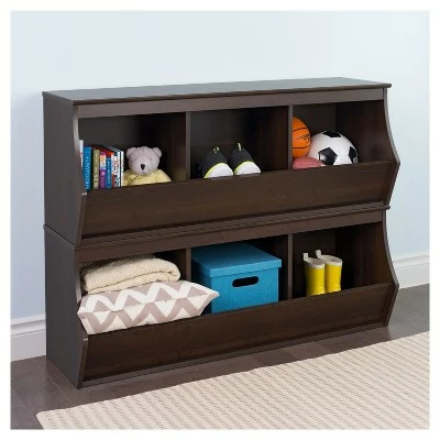 Fremont Entryway Storage Cubbie - 6 Bin - Espresso - Prepac 4 Fremont Entryway Storage Cubbie - 6 Bin - Espresso - Prepac - Image 2