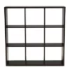 Janne 9 Cube Multipurpose Storage Shelf Dark Brown - Baxton Studio