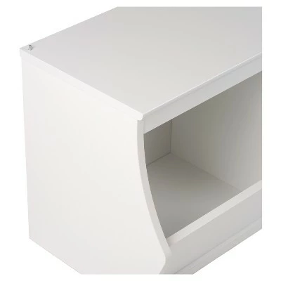 Fremont Entryway Storage Cubbie - 2 Bin - White - Prepac 4 Fremont Entryway Storage Cubbie - 2 Bin - White - Prepac - Image 2