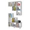 Set of 2 38.58" Cascavel Stair Cubby White - Manhattan Comfort -Bookshelves Sales Shop unnamed file 1993