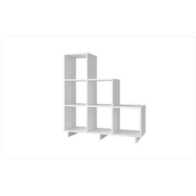Set of 2 38.58" Cascavel Stair Cubby White - Manhattan Comfort 4 Set of 2 38.58" Cascavel Stair Cubby White - Manhattan Comfort - Image 2