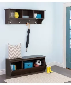 Fremont Entryway Storage Cubbie - 3 Bin - Espresso - Prepac