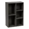 IRIS 5-Compartment Wood Organizer Bookcase Storage Shelf, Gray -Bookshelves Sales Shop unnamed file 2038