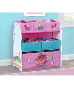 Disney Trolls World Tour Design and Store 6 Bin Toy Organizer - Delta Children
