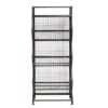 54" Clendon Metal Bin Étagère Bronze/Silver - HomeFare -Bookshelves Sales Shop unnamed file 2072