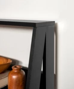 Thatcher Transitional Wood 4 Shelf Ladder Bookshelf - Saracina Home Gray -Bookshelves Sales Shop unnamed file 2092