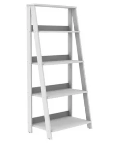Thatcher Transitional Wood 4 Shelf Ladder Bookshelf - Saracina Home Gray -Bookshelves Sales Shop unnamed file 2096
