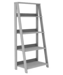 Thatcher Transitional Wood 4 Shelf Ladder Bookshelf - Saracina Home Gray -Bookshelves Sales Shop unnamed file 2097