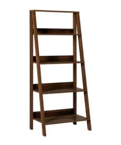 Thatcher Transitional Wood 4 Shelf Ladder Bookshelf - Saracina Home Gray -Bookshelves Sales Shop unnamed file 2098