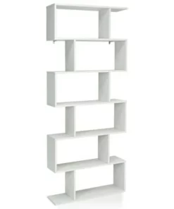 Costway 6 Tier S-Shaped Bookshelf Storage Display Bookcase Decor Z-Shelf -Bookshelves Sales Shop unnamed file 2138