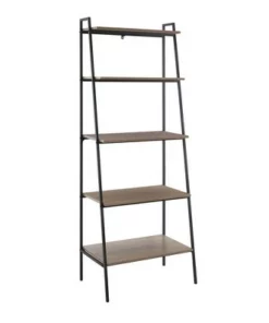 72" Open Storage Ladder Bookshelf - Saracina Home Dark Walnut -Bookshelves Sales Shop unnamed file 2145